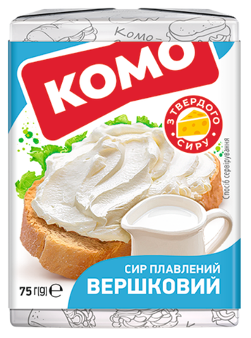 Сир плавлений КОМО ВЕРШКОВИЙ, 40%, 75г